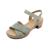 VANELLE Pine Green Soft Heel Sandals