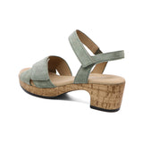 VANELLE Pine Green Soft Heel Sandals
