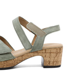 VANELLE Fiery Red Soft Heel Sandals