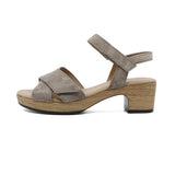 VANELLE Sesame Brown Soft Heel Sandals