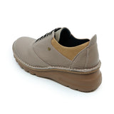 YUNAMI Grey Ultra Light & Wide Fit Sneakers