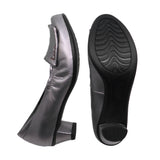 KIHIN Dark Silver Soft Walking Pumps