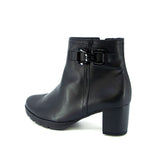 Jara Black Soft Walking Heel Boots