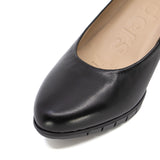DORIS Black Soft Walking Pumps