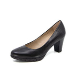 DORIS Black Soft Walking Pumps