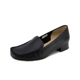 ANZO All Black Smooth Leather Loafer