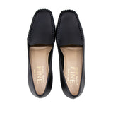 Anzo All Black Smooth Leather Loafer