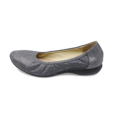 AKEMI Glitter Grey Soft Walking Ballet Flats