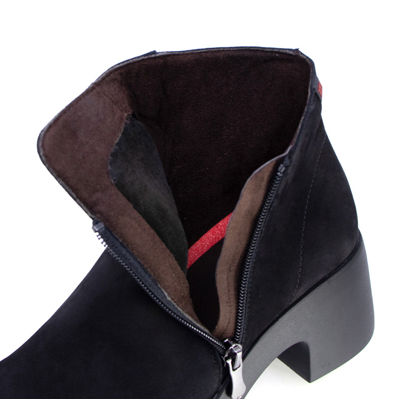 Alba Heel Grey Brown Soft Walking Boots