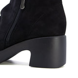 Alba Heel Grey Brown Soft Walking Boots