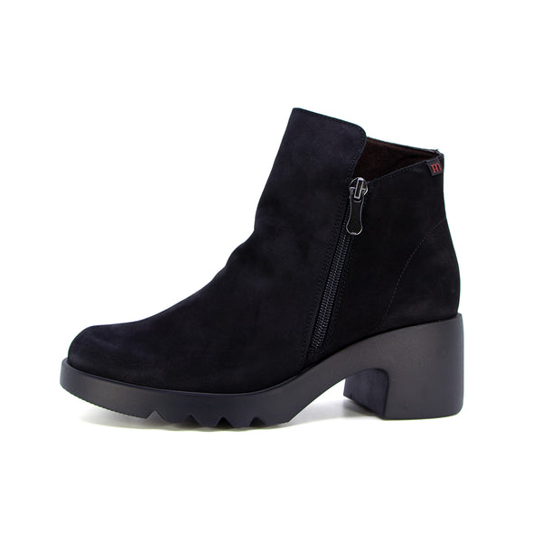 Alba Heel Black Soft Walking Boots