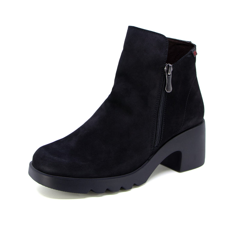 Alba Heel Black Soft Walking Boots