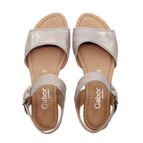 ALIKA Muschel Beige SOFT WEDGE SANDALS