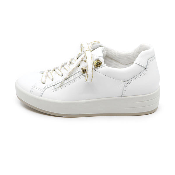 Alina White Soft Walking Sneakers