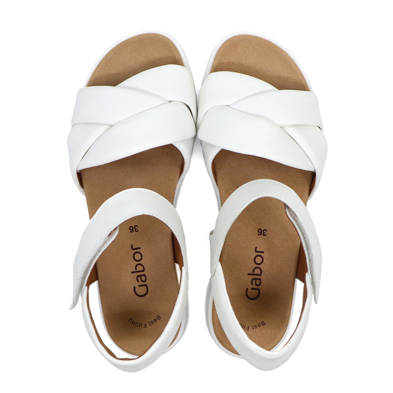 ALMA All White SOFT WALKING FLAT SANDALS