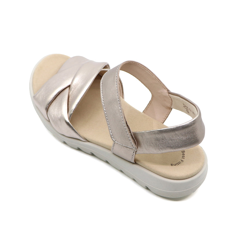 ALMA Champagne SOFT WALKING FLAT SANDALS