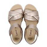ALMA Champagne SOFT WALKING FLAT SANDALS
