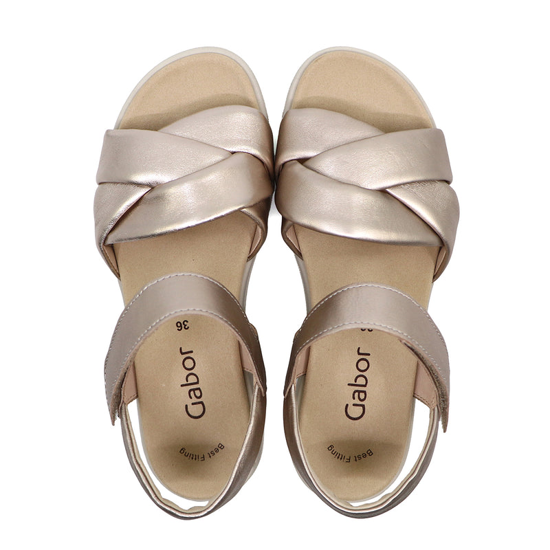 ALMA Champagne SOFT WALKING FLAT SANDALS