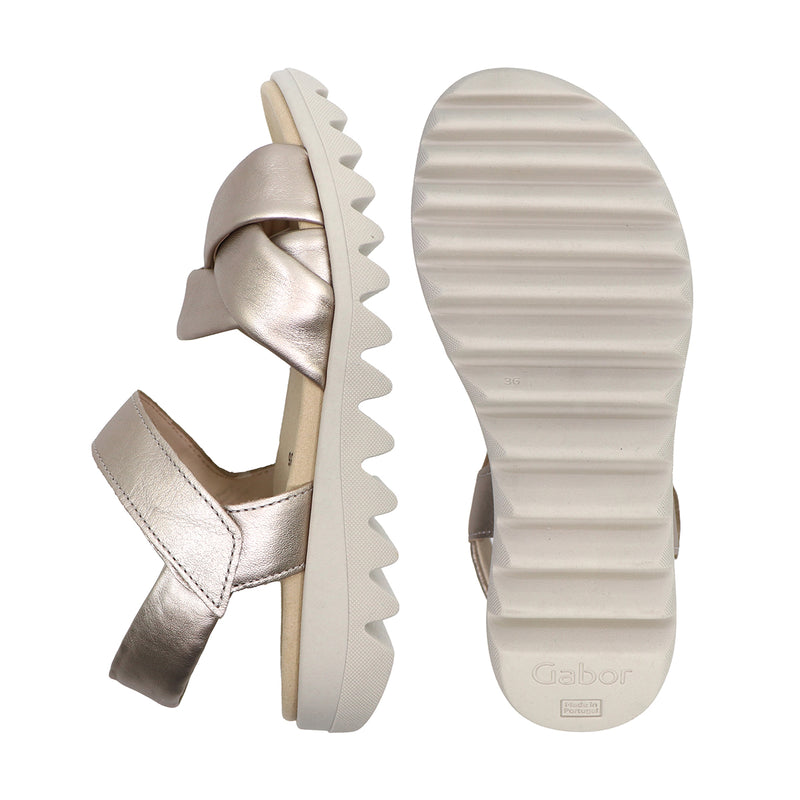 ALMA Champagne SOFT WALKING FLAT SANDALS