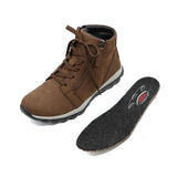 ANKI Whisky Leather Anti Slip Sneaker Boots