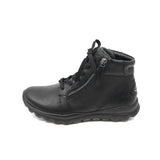 ANKI Black Leather Anti Slip Sneaker Boots