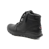 ANKI Black Leather Anti Slip Sneaker Boots