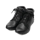 ANKI Black Leather Anti Slip Sneaker Boots