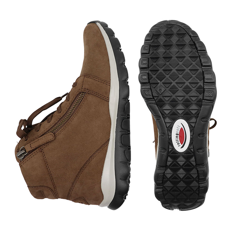 ANKI Whisky Leather Anti Slip Sneaker Boots