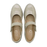 ANNA Ash Grey Soft Walking Strap Heels