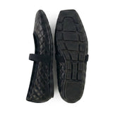 ASAMI Black Driving Sole Flats