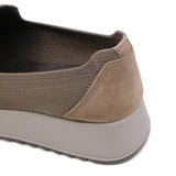 AURIE Taupe Wide Fit Stretch Slip-Ons
