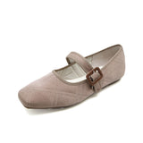 AYANO Beige Driving Sole Mary Jane