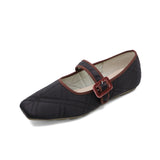 AYANO Dark Brown Driving Sole Mary Jane