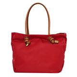 BIANCA M Red x Camel Tote Bag