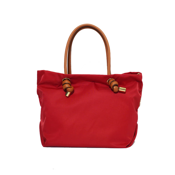 BIANCA-S Red x Camel 2 Ways Tote