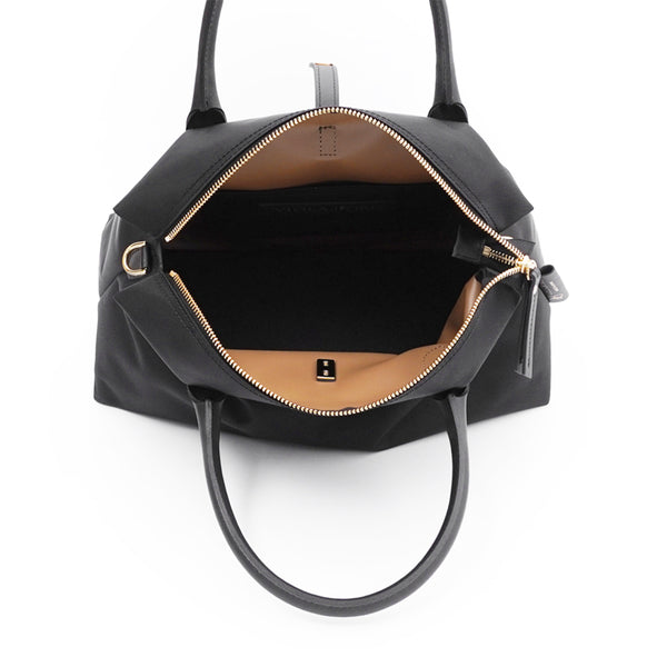 BIANCA SQUARE-S 2 Ways Tote TaupexBlack