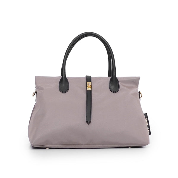BIANCA SQUARE-S 2 Ways Tote TaupexBlack