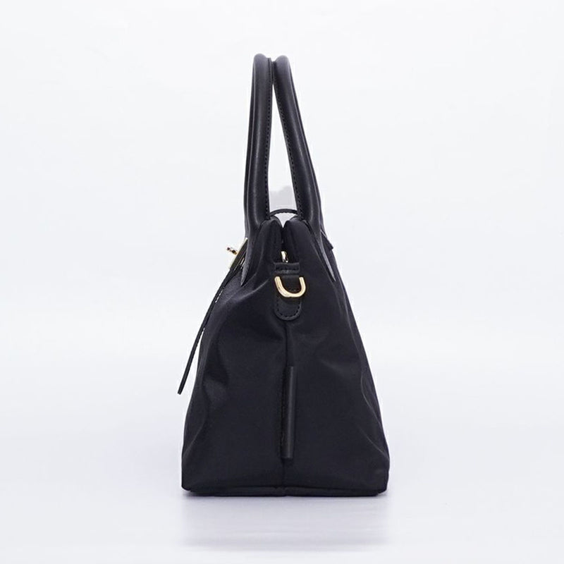 BIANCA SQUARE-M Black x Black 2 Ways Tote