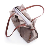 BIANCA AIR-L Taupe-Brown Tote Bag