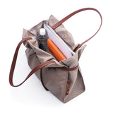 BIANCA AIR-L Taupe-Brown Tote Bag