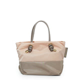 BIANCA-S Pink Beige / Taupe x Taupe TWO TONE 2 Ways Tote