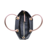BIANCA-S 2 WAYS TOTE BAG Charcoal x Pink Grey
