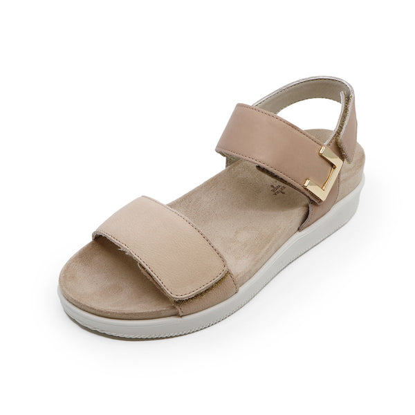 BINA Beige WIDE FIT SOFT SANDALS