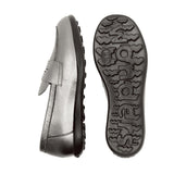 BRENDA FLYFIT Dark Silver Loafers
