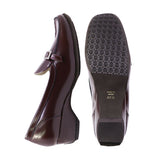 CELIA GEMS Wine Soft Walking Loafers
