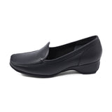 CELIA PLAIN Black Soft Walking Loafers