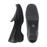 CELIA PLAIN Black Soft Walking Loafers