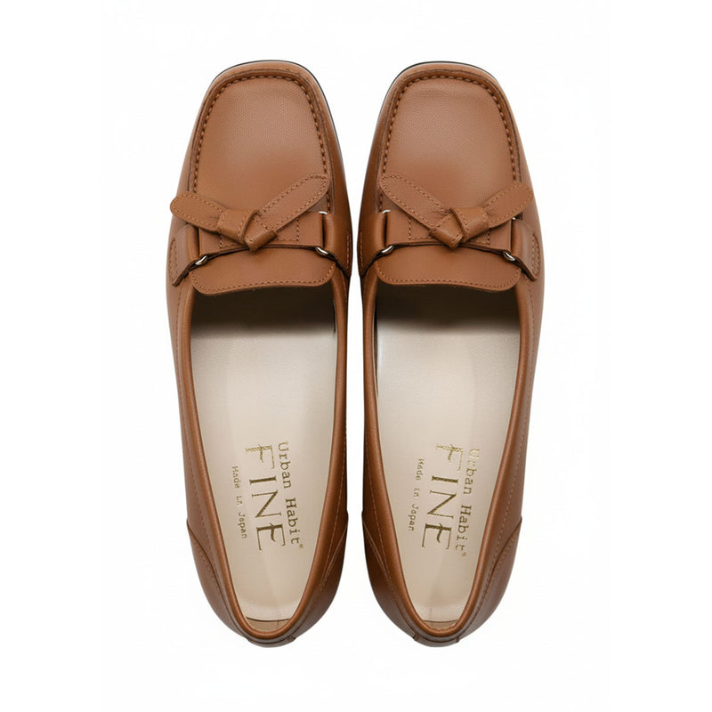 CELIA Light Brown Soft Walking Loafers