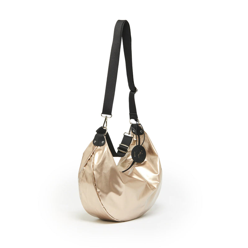 CHARLIE 2 WAYS EXTRA LIGHT HALF-MOON BAG Champagne