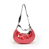 CHARLIE 2 WAYS EXTRA LIGHT HALF-MOON BAG Poppy Red